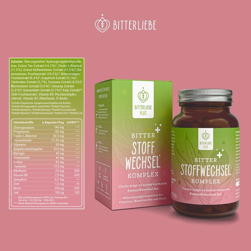 BitterLiebe Bitter Metabolism Complex - 90 High Dose Capsules with