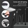 Creechwa Collapsible Walking Sticks, Hiking Aluminum Trekking Poles with Light