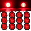 Partsam 12Pcs 4 Inch Round Led Trailer Tail Lights Kit
