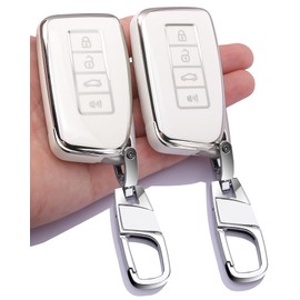 0BT59 2-Pack for Lexus Key Fob Cover Compatible with RX350, RX350L, RX450h, RX450hL, NX200t, NX300, NX300h, LX570, IS200t, IS250, IS300, IS350, RC-F, RC350, GS350, ES350