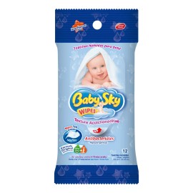 Toallitas Húmedas Baby Sky De Bolsillo 12pz, Caja Con 12paq.