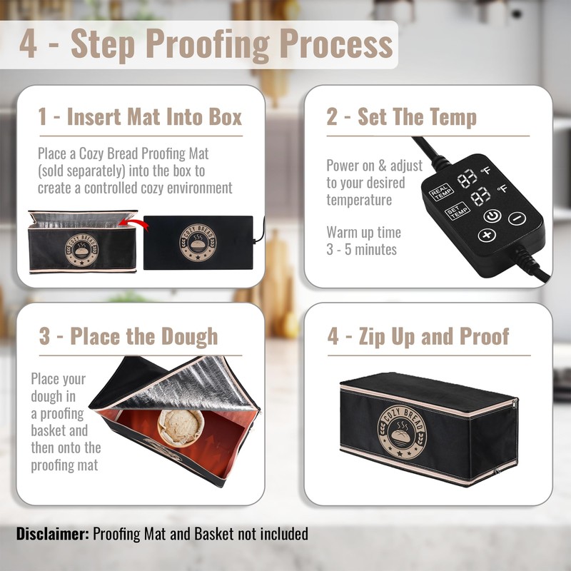 Cozy Bread® Proofing Box | Compatible with 10" x 21"