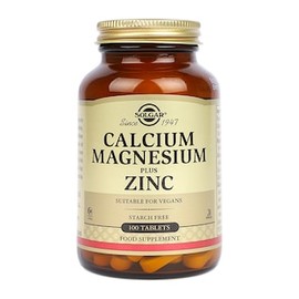 Solgar Calcium Magnesium plus Zinc 100 Tablets