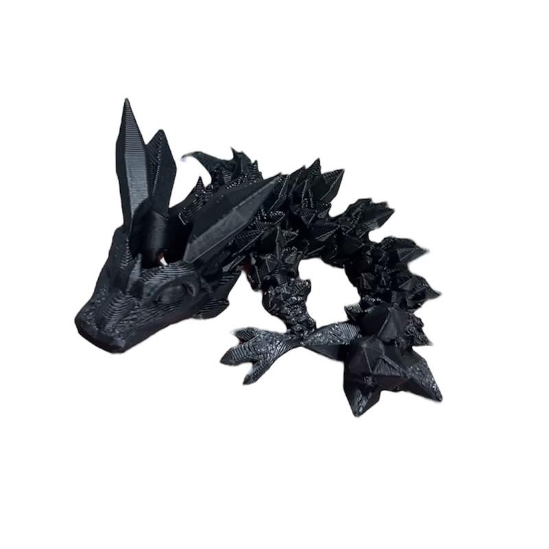 Tumbler Straw Buddy Dragon Guardian Straw Figurine 3D Printed:_Ice