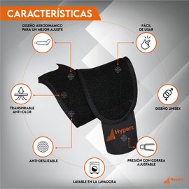 Hyperz - 2pcs - Muñequera Ortopedica, Muñequeras Deportivas de Neopreno Tunel Carpiano Muñequeras Gym Muñequera de soporte Ajustable Transpirable Unitalla, Para mano Izquierda o Derecha, wrist support (2)