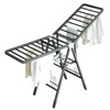 Mimiblack Heavy Duty Clothes Drying Rack Foldable with Wheels, 71''