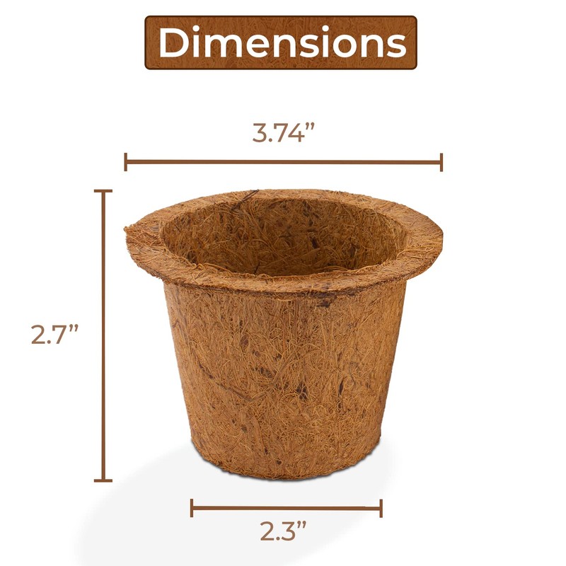 UBICON Premium Quality Eco-Friendly Coco Pots Made from Coconut Fiber;