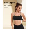QUOJIZY Workout Tops for Women, Yoga Sports Bra Open Back