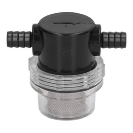 Water Pump Filter In Line Stainer Barb ABS 3/8in 1/2in Output for DC 12V 80 PSI Pumps