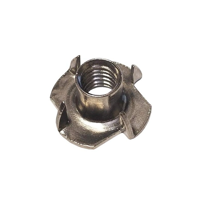 1/2"-13 Stainless Steel Pronged Tee Nut (Quantity of 1)