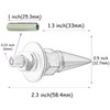 Temzzer Spike Number Plate Screws Car License Plate Bolt Holders