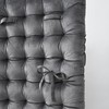 Rainha Cushion Tufted College Headboard - Dark Gray