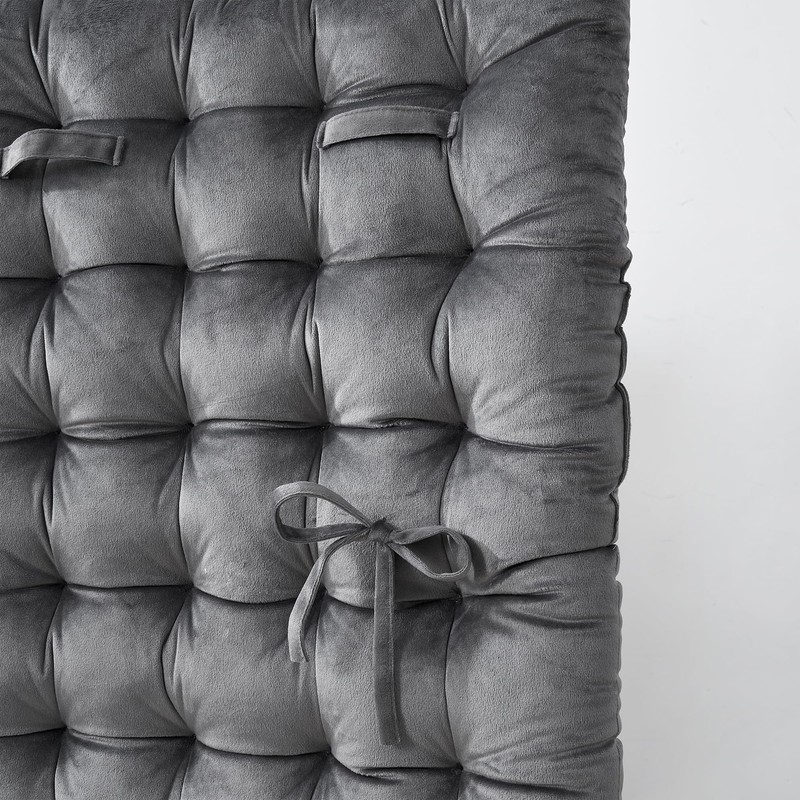 Rainha Cushion Tufted College Headboard - Dark Gray