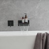 BWE Wall Mount Bathtub Faucet Matte Black Single Handle Bathtub