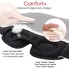 Red Purple Sleep Eye Mask Soft 3D Memory Foam Padded