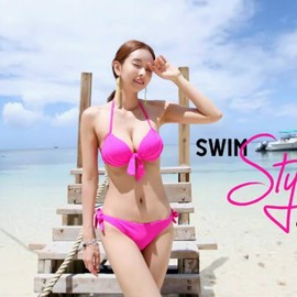 Women's Bikini Swimwear 91001624 M/Fluorescent Green 2ea