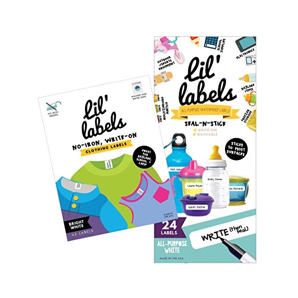 Daycare Labels Value Pack - Bottle Labels (All-Purpose White) and