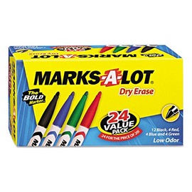AVE29860 - Marks-a-lot Pen Style Dry Erase Markers