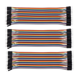 DiGiYes 120pcs Breadboard Jumper Wires 20cm 40pin Male to Male Multicolored Connection Wire Ribbon Cables