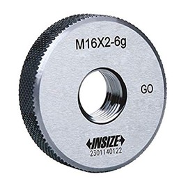 INSIZE 4120-6 Metric Thread Ring Gage, Go, M6 x 1 mm