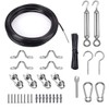 TooTaci Outdoor String Light Hanging Kit, Globe String Light Suspension