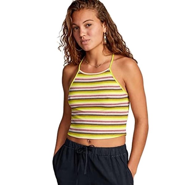 RVCA Women's Fitted Tank Tops - Hat Trick (Multi, X-Small)
