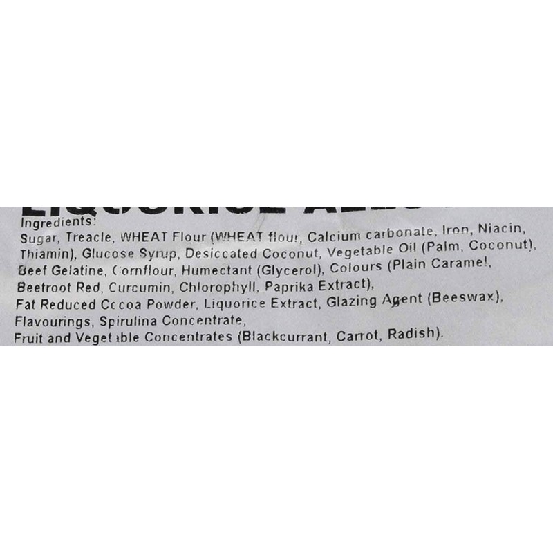 Liquorice Allsorts 500 gram bag (1/2 kilo)