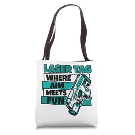 Where Aim Meets Fun Team Adult Player Pro Laser Tag Tote Bag
