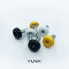 YUVA Number Plate Oversized Screws Plastic Top, Number Plate Screws