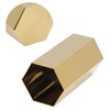 Pen Holder Hex Stainless Steel Gold Electroplating Durable Glossy Corrosion
