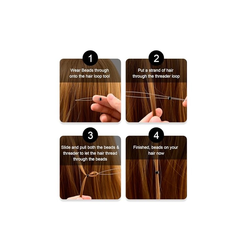 Nano Bead Tool, 3 Pcs Professional Hair Extension Pliers Kit
