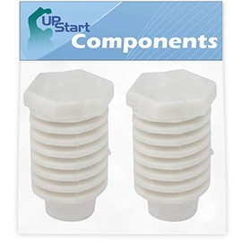 2-Pack 49621 Leveling Foot Replacement for Whirlpool LGR5638AW3 Dryer - Compatible with 49621 Dryer Leveling Leg Foot - UpStart Components Brand
