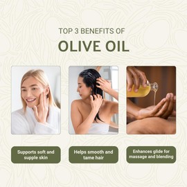 Nature Packaged Olive Oil - 100% Pure Cold Pressed Natural Olive Oil (Aceite de Oliva) for Essential Oils Dilution, Massage & Skincare - Premium Grade (16oz)