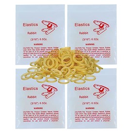 400 pack Orthodontic Elastics Dental Rubber Bands Intraoral Elastic Bands (Heavy, 6.5 Oz, 3/16'' (4.8mm))