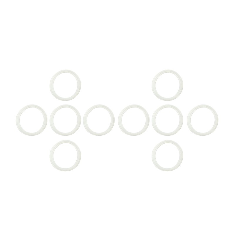 10 Pcs QiiMii White Silicon Tri clamp Gasket for Tri