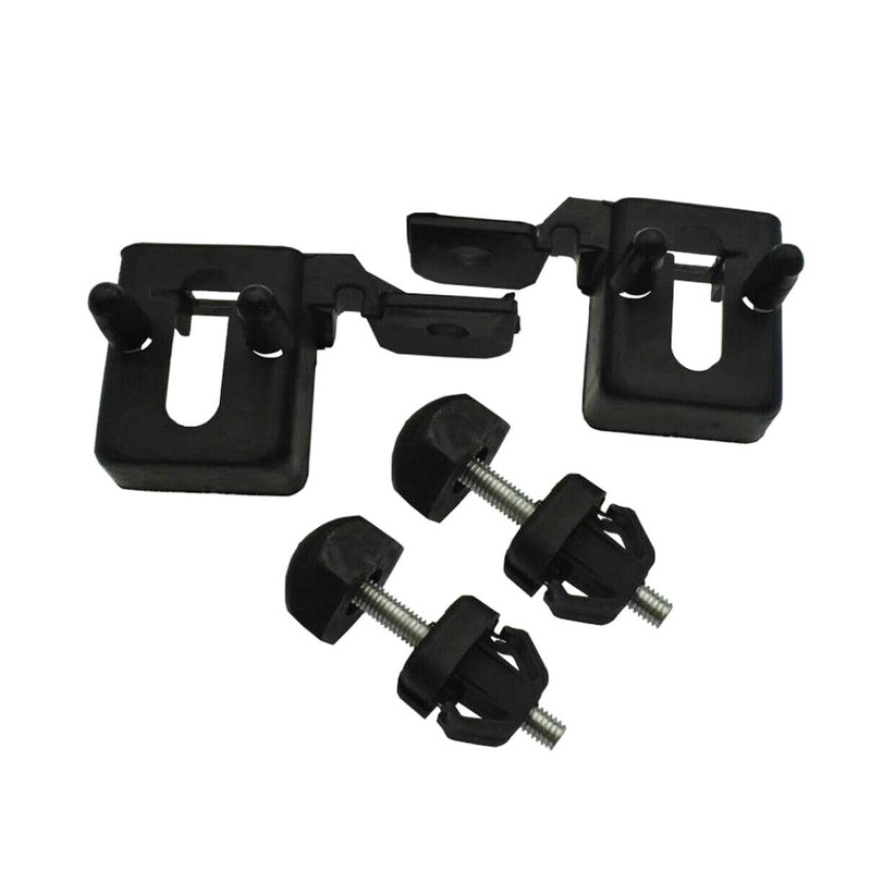 4PCS Hood Bumper Stopper Bracket Left Right Set For Ford