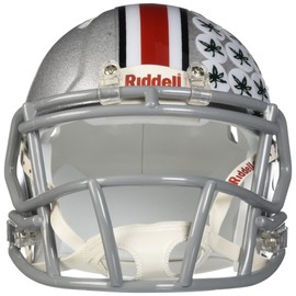 Riddell men unisex adult women Speed sports related collectible mini helmets, Silver, 7.5 quot x 6.5 US