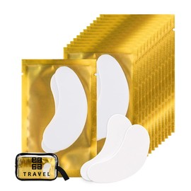 250 Pairs Eye Pads for Eyelash Extension Eyelash Pads Eye Pads Eyelash Eye Patches Eyelash Extension Pad Accessories Under Eye Pads for Eyelash Extensions Stay Good Lunamoon (Gold250)