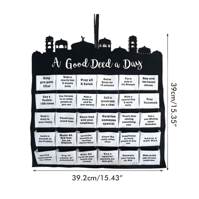 Ramadan Calendar Eid Mubarak Hanging Countdown Calendar Advent Calendar 2021