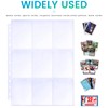 60 Pack 1080 Pockets Binder Card Sleeves Double-Sided 9 Pocket
