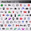Ball Tatt - Red Dragon Golf Ball Stamp, Golf Ball