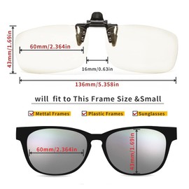 Riwissipa Reading Glasses Clip On Magnifiers for Eyeglasses and Flip Up Blue Light Blocking Clear Glasses for Women Men (transparent, 3, x)