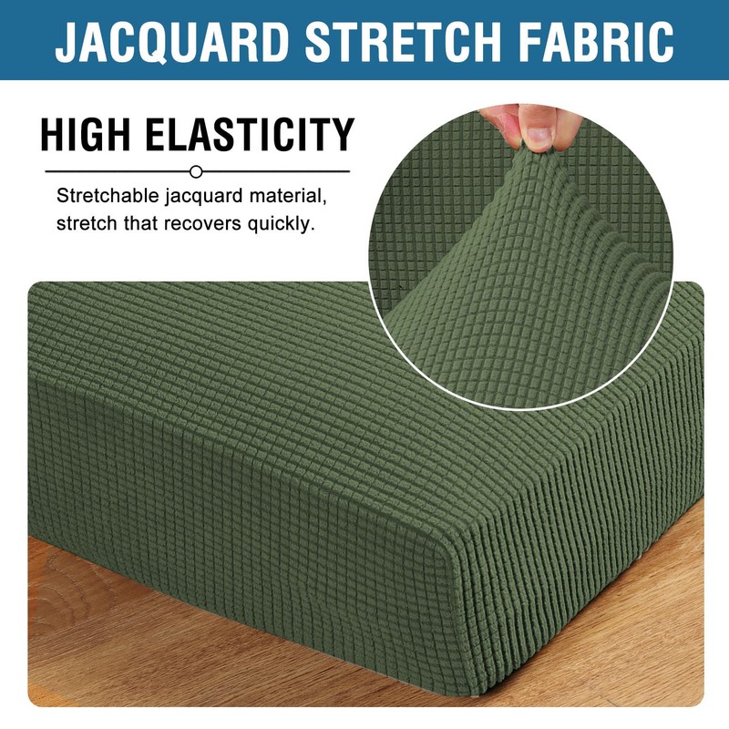H.VERSAILTEX Super Stretch Individual Seat Cushion Covers Sofa Covers Couch