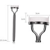 ZUJIACUN Eyelash Comb Lash Separator - Metal Teeth Mascara Brush