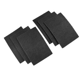 HQRP 6-Pack Activated Carbon Cat Litter Box Filters Compatible with Van Ness Cat Litter Box, Odor Reducing Charcoal Filters