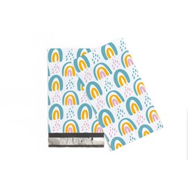 Package Mint 6 x 9 Poly Mailers 100 Pack | Waterproof & Tear Resistant Mailing Envelopes for Small Business Supplies | Shipping Bags for Clothes | Cute Shipping Bags for Small Business - Boho Rainbow