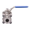 DERNORD Vacuum Ball Valve 304 Stainless Steel Clamp Valve with