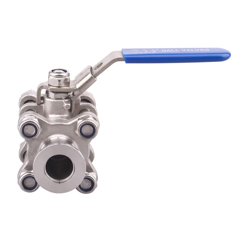 DERNORD Vacuum Ball Valve 304 Stainless Steel Clamp Valve with