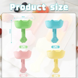 Goiern Drip-free ice lolly holder for children, pack of 4 ice holders, children's ice cream sticks, reusable, popsicle holder for children, toddlers