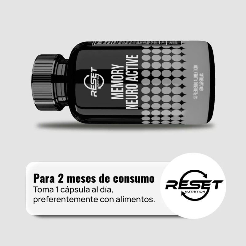Reset Nutrition Memory Neuro Active Mind Matrix 60 Cápsulas Suplemento